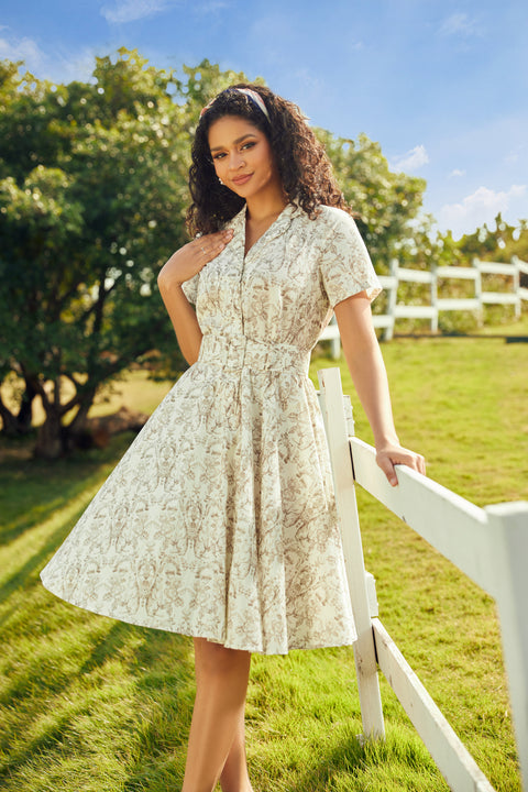 Rustic Elegance Casual Dress