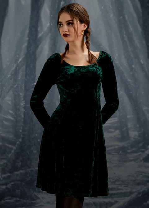 Retro Radiance Fit & Flare Dress