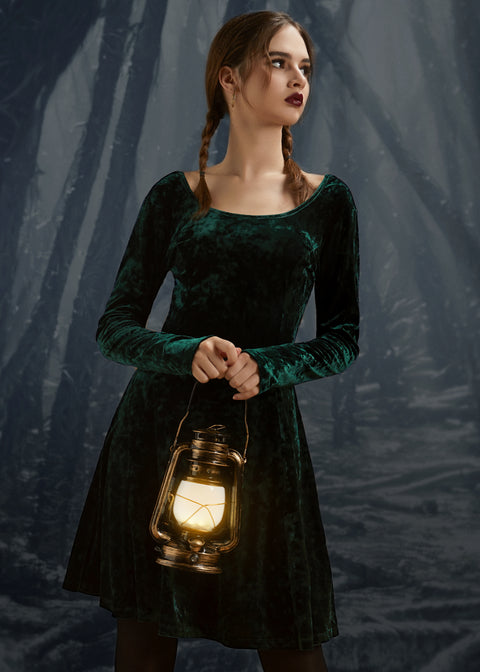 Retro Radiance Fit & Flare Dress