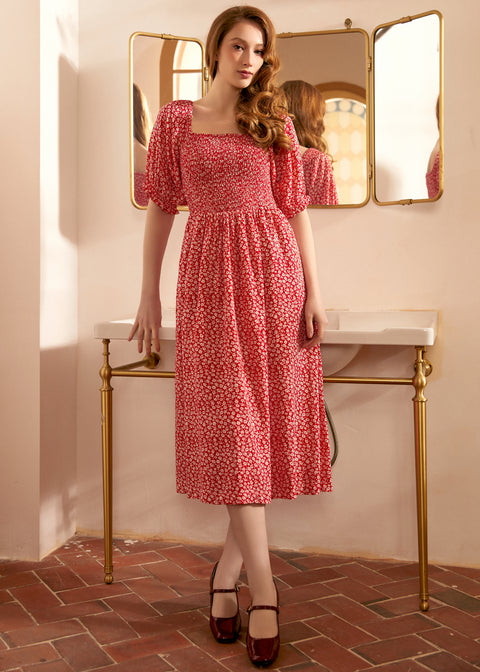 Lilting Love Short Sleeve Babydoll Dress