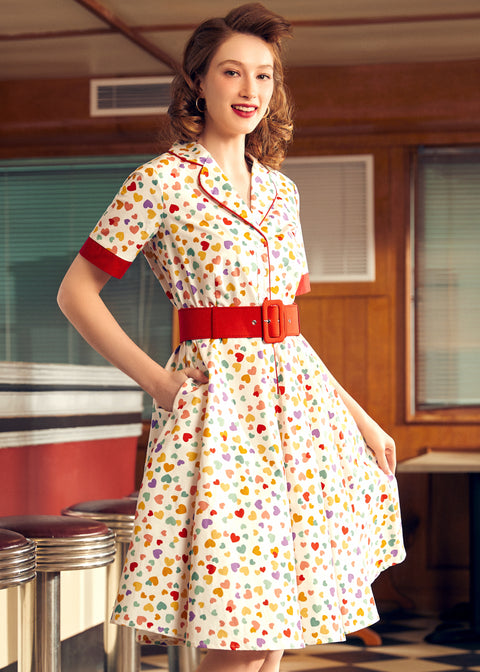 Elegant Epoch Belted Shirtdress