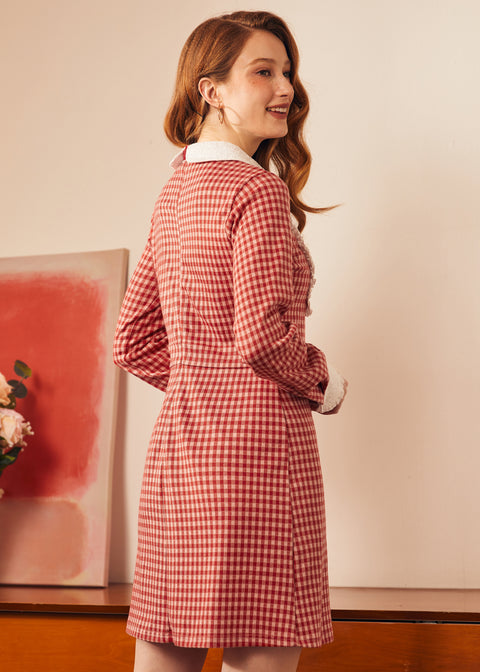 Vintage Vision Tie-Neck Dress