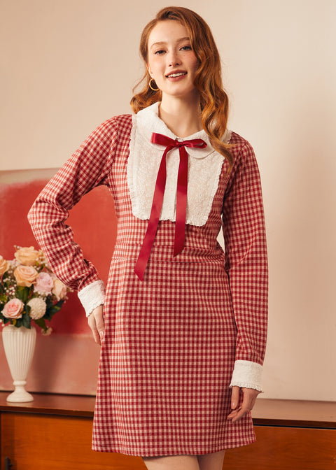 Vintage Vision Tie-Neck Dress