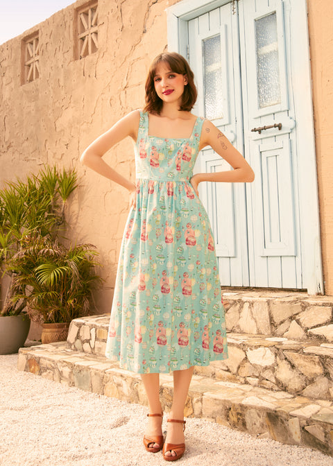 Squarely Charming Midi Dress
