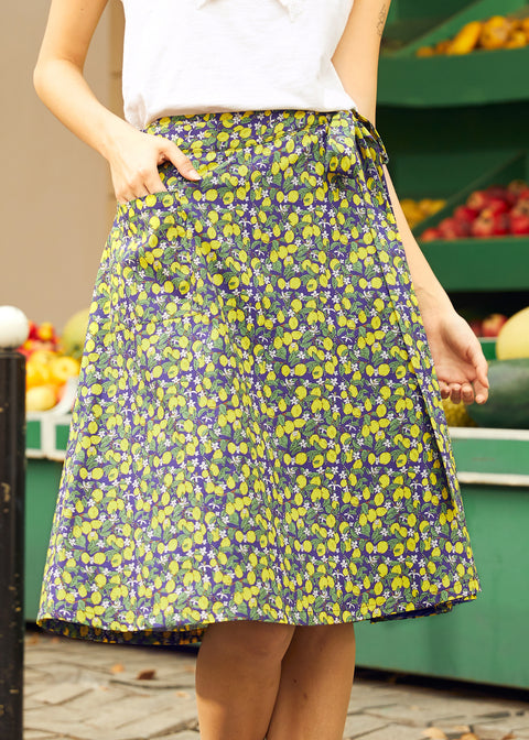 The Lemon Blossom Wrap Skirt