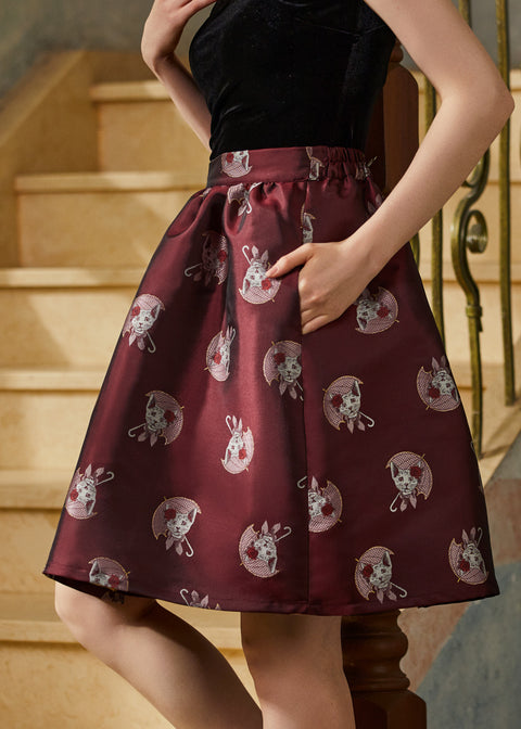 More Than Charming Brocade Skirt