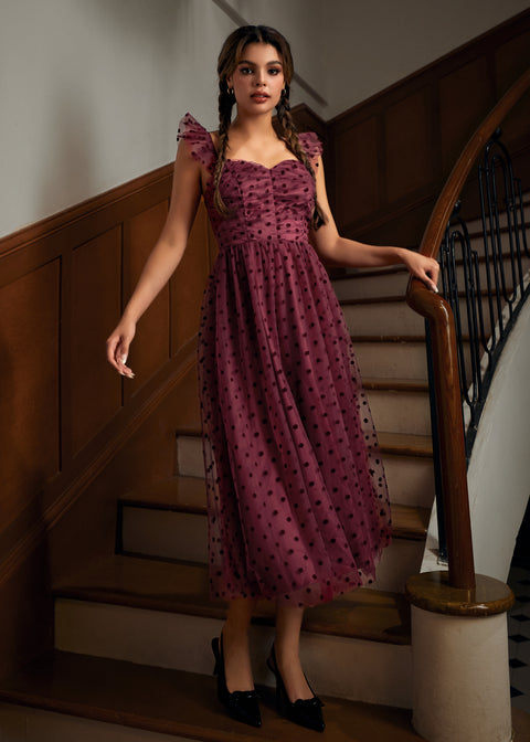 Midsummer Flutter Fit & Flare Dress