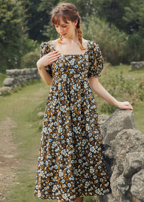 Garden Stroll Fit & Flare Dress