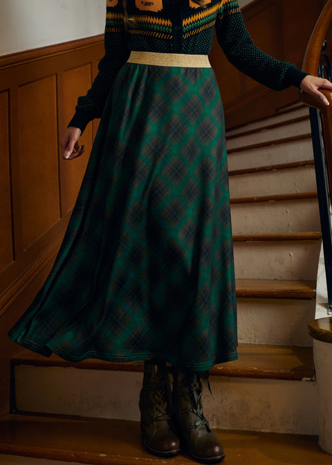 Golden Whispers Maxi Skirt