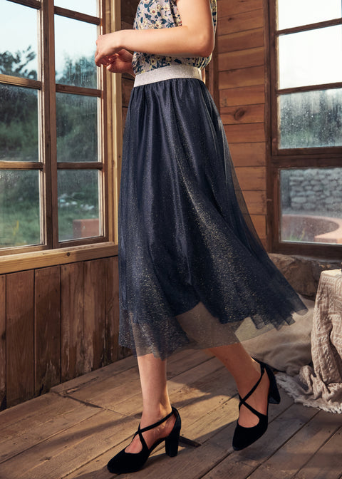 Time Capsule Tulle Midi Skirt