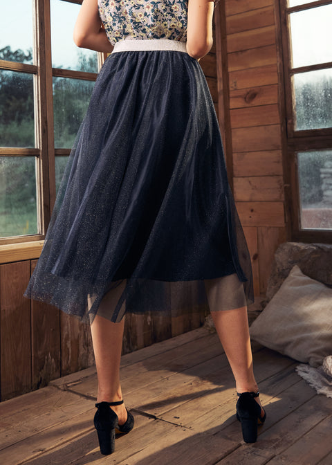 Time Capsule Tulle Midi Skirt