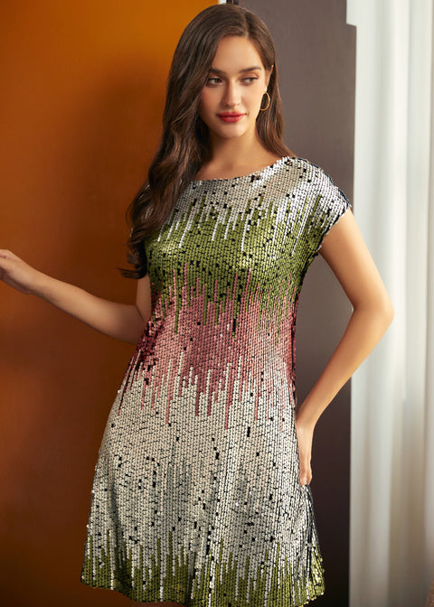 Shimmer Shift Dress