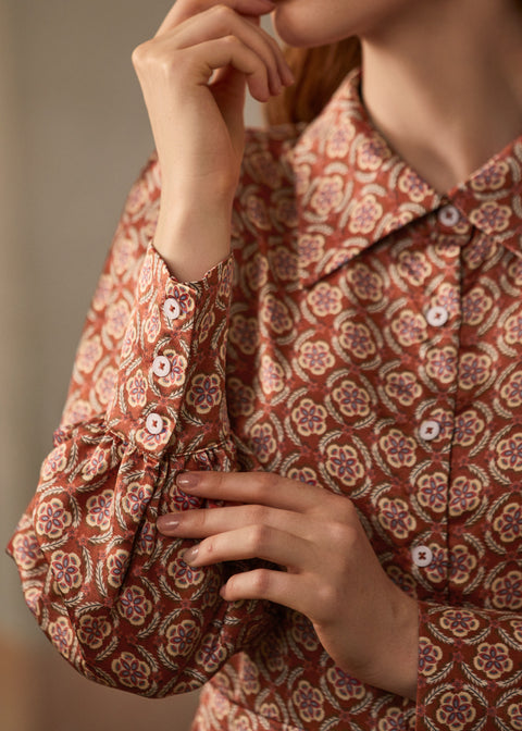 Romantic Era Button Front Midi Dress