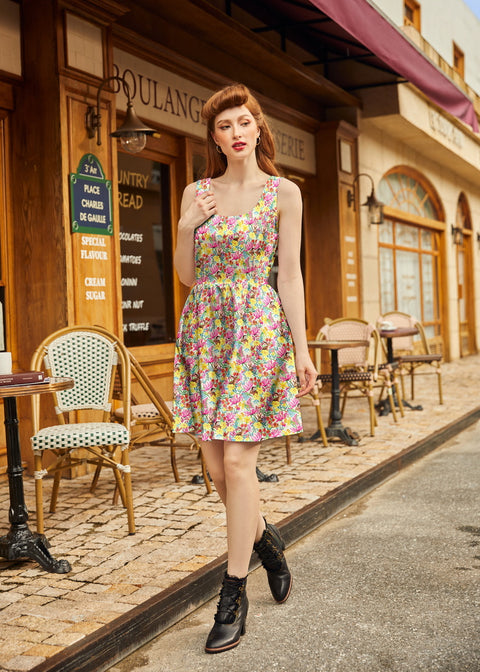 Bunnies Shorter Length Fit & Flare Dress