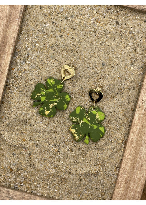 Lucky Clover St Patty's Day Earrings