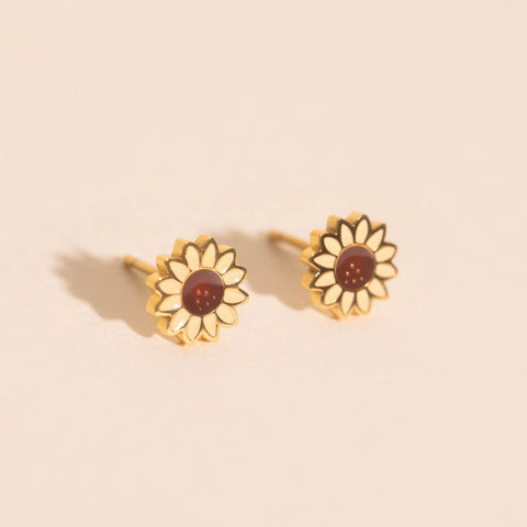 Sunflower Stud Earrings