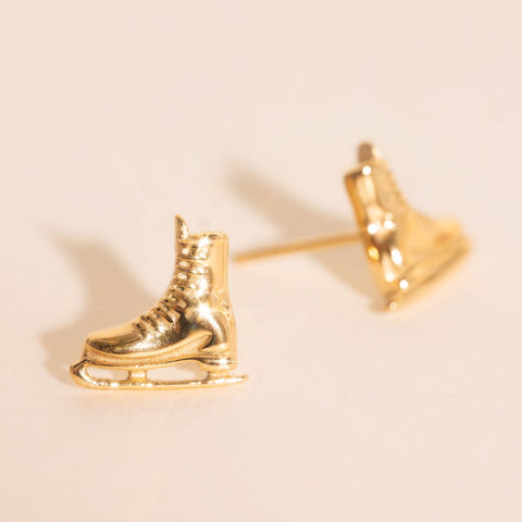 Ice Skate Stud Earrings