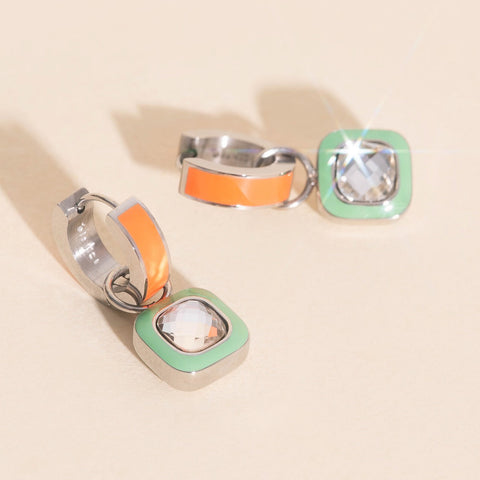 Showgirl Chunky Huggie Hoop Charm