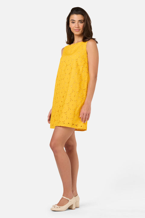 Daisy Broiderie Shift Dress