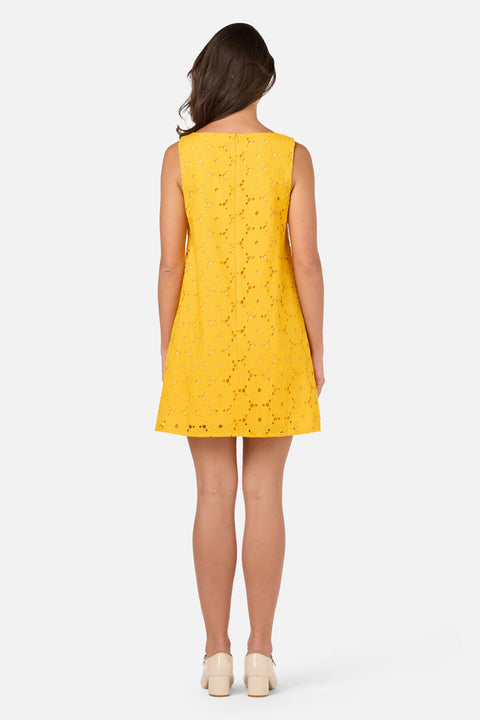 Daisy Broiderie Shift Dress
