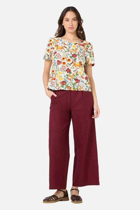 Fancy Horses Short Sleeve Top