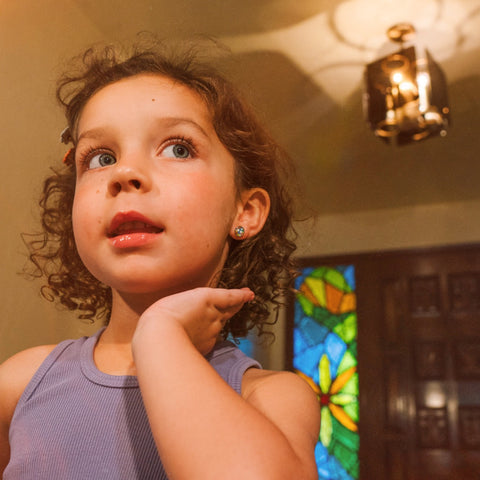 Disco Ball Stud Earrings